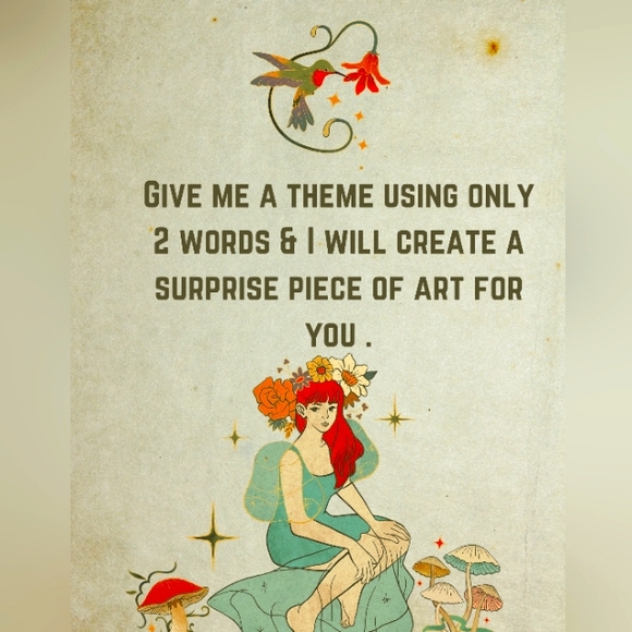 Surprise mystery custom art piece by Whitney Marks . - Picture 1 of 1